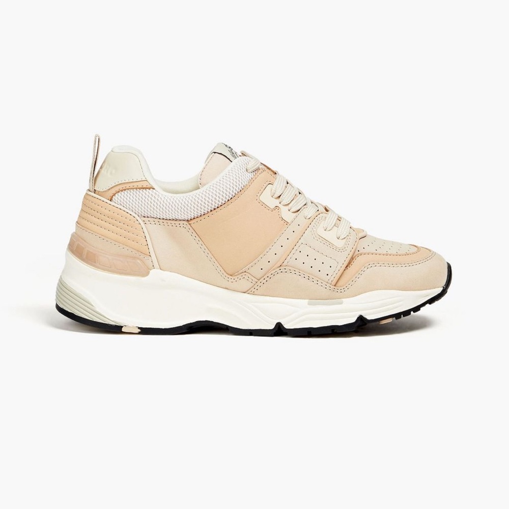 SANDRO Mesh, Nubuk and Leather Sneakers NWT - Picture 2 of 4